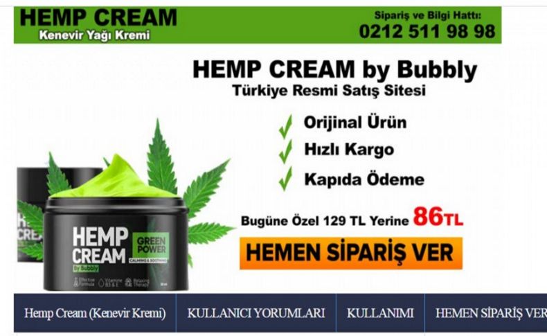 Masaj yapmanın en kolay yöntemi Hemp Cream