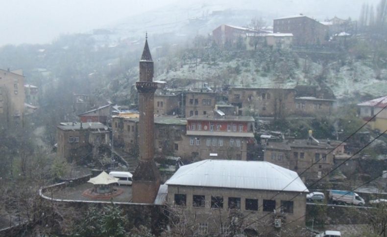 Mayıs ayına sayılı günler kala Bitlis'e lapa lapa kar yağdı