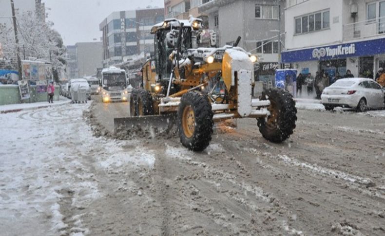 Menderes’te kar önlemi