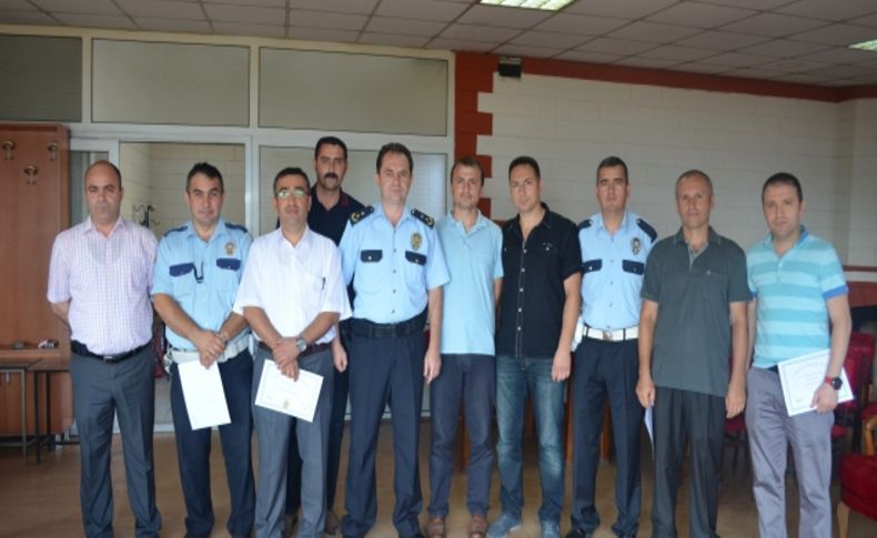 Mobese sistemini takip edecek polisler sertifikalarını aldı