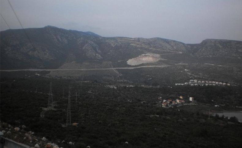 Mordoğan'daki mermer ocağına yargı freni