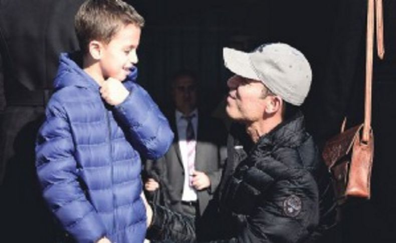 Baba-oğul keyif yaptı