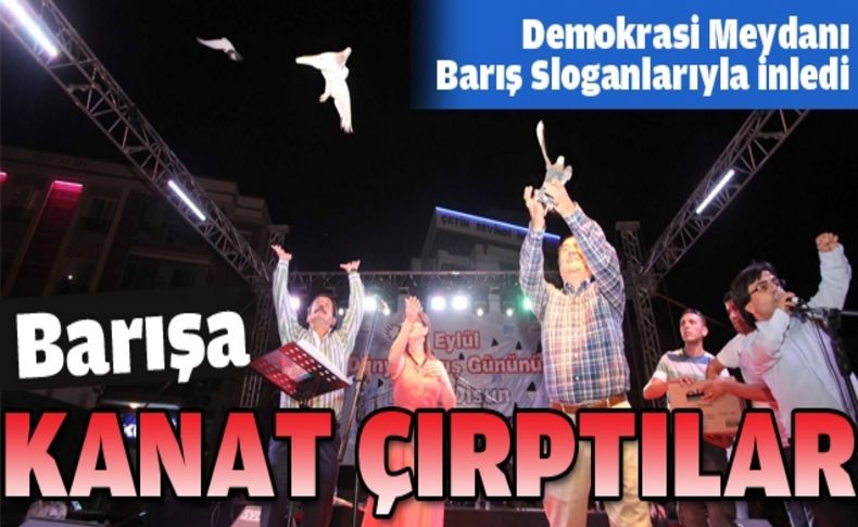 Narlıdere'den Barış güvercinleri havalandı
