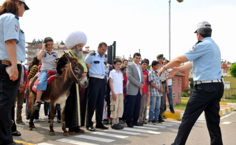 Nasrettin Hoca’dan trafik dersi