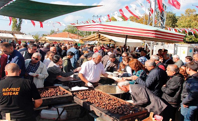 Ödemiş, kestane festivali ile şenlendi