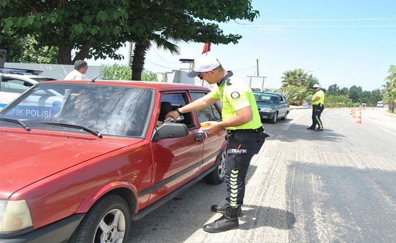 Ödemiş'te bayram öncesi trafik denetimi