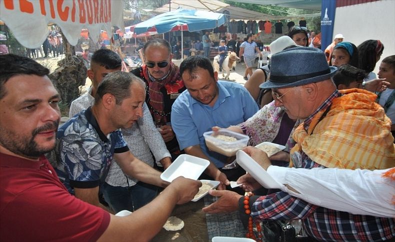 Ödemiş'te keşkek ve fidan festivali