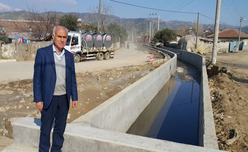 Ödemiş'te kötü koku ve çamura kanallı çözüm