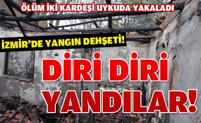 Ödemiş'te çıkan yangında 2 kardeş öldü