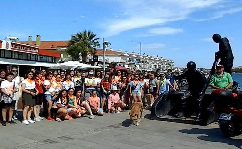 Öğrencilerin Ege turu Foça'ya ulaştı