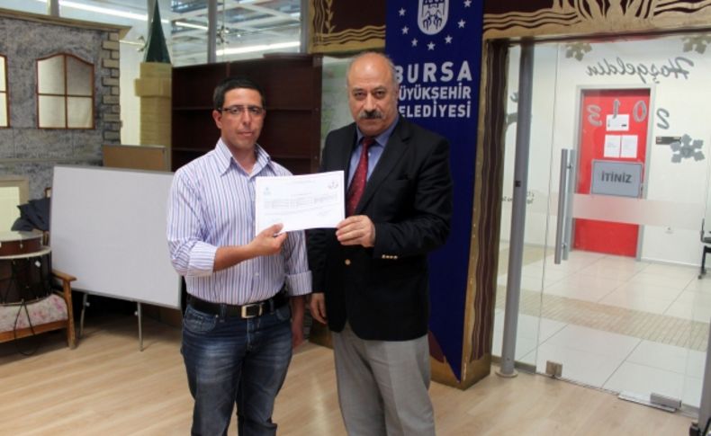 Okulla bahçıvanlar sertifikalarını aldılar
