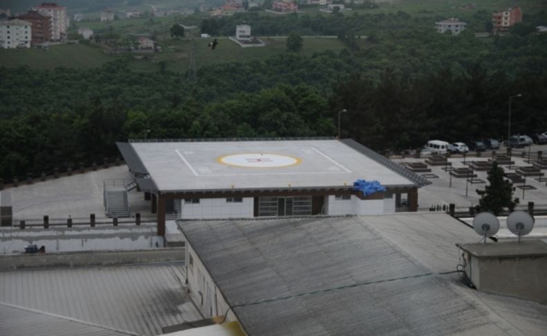 OMÜ heliport pisti hizmete girdi