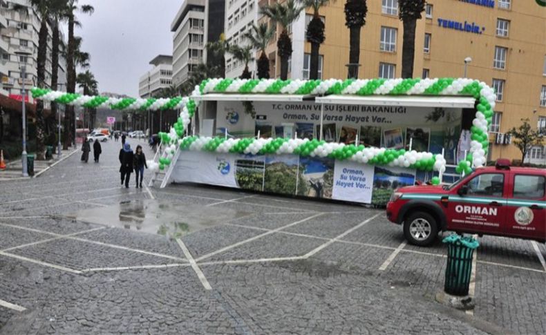 Orman ve Su İşleri Bakanlığı'nın TIR'ı İzmir'de