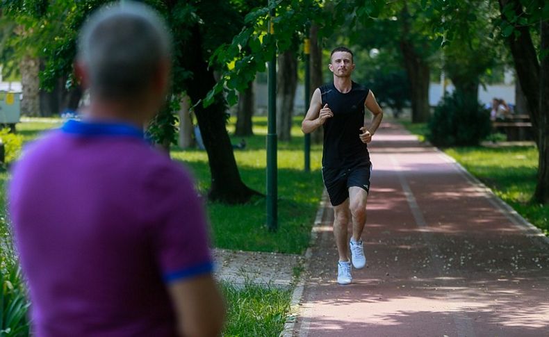 Parkta antrenmanla şampiyon oldu