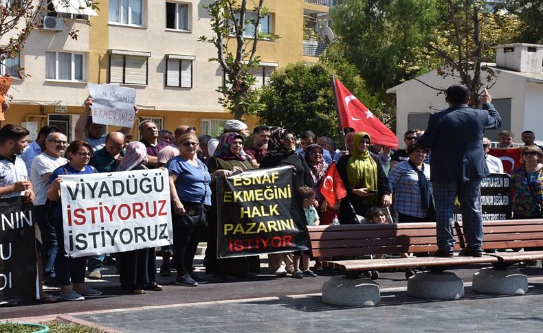 Pazar yeri eylemine vatandaş tepkisi