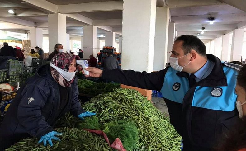 Perşembe Pazarında Koronavirüs tedbirleri