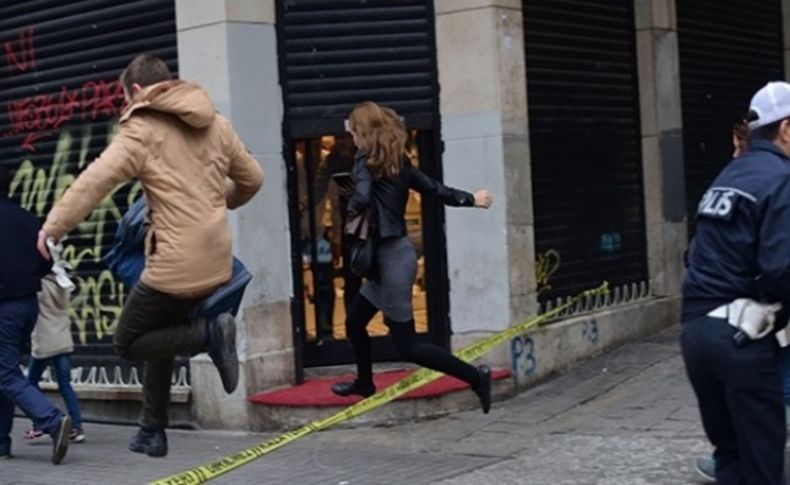 Patlama sonrası İstiklal Caddesi