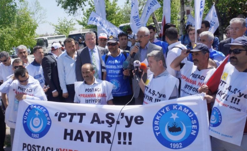 PTT AŞ'yi protesto için 350 kilometre yürüdü