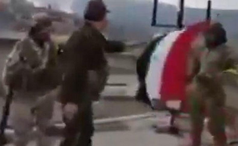 Raco ele geçirildi... Rejim bayrağı indirildi