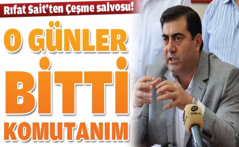 Rıfat Sait'in gündeminde, Çeşme TOKİ Konutları vardı