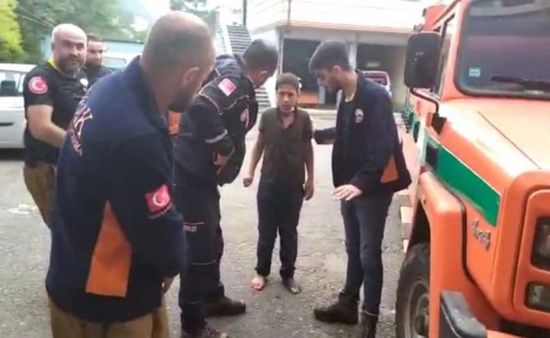 Rize'de kaybolan çocuktan iyi haber!