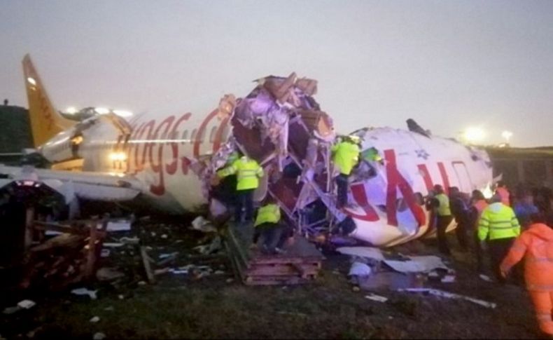 İzmir uçağı İstanbul'da pistten çıktı: 3 ölü 180 yaralı