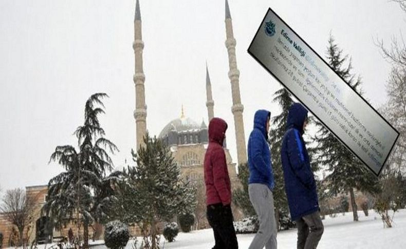Sahte valilik hesabıyla kar tatili ilan etti