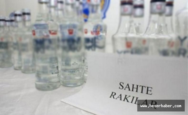 İzmir'de 264 şişe sahte içki ele geçirildi