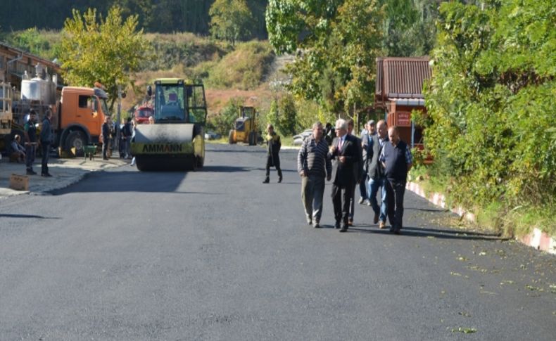Sanayi sitesi asfaltlanıyor