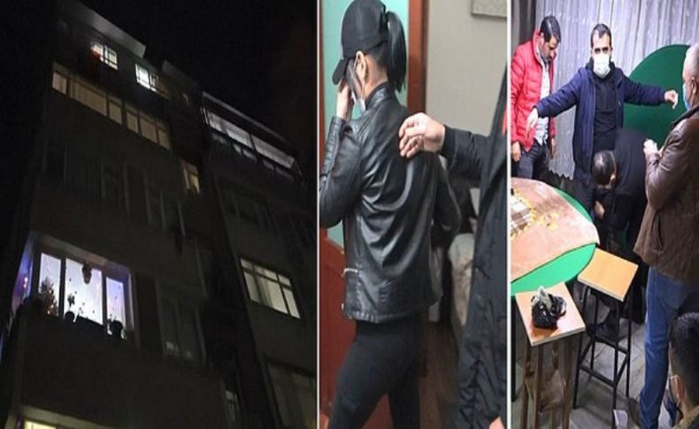 İstanbul'da 5 katlı suç apartmanına baskın