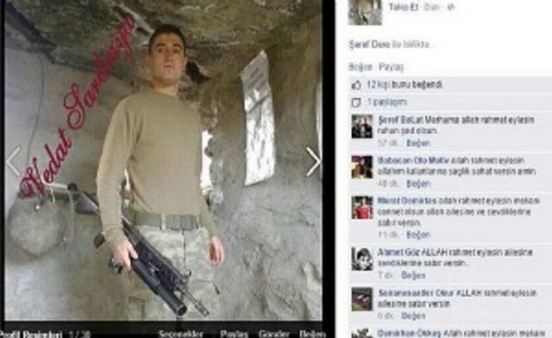 Şehit er facebook'ta son fotoğrafını paylaşmış