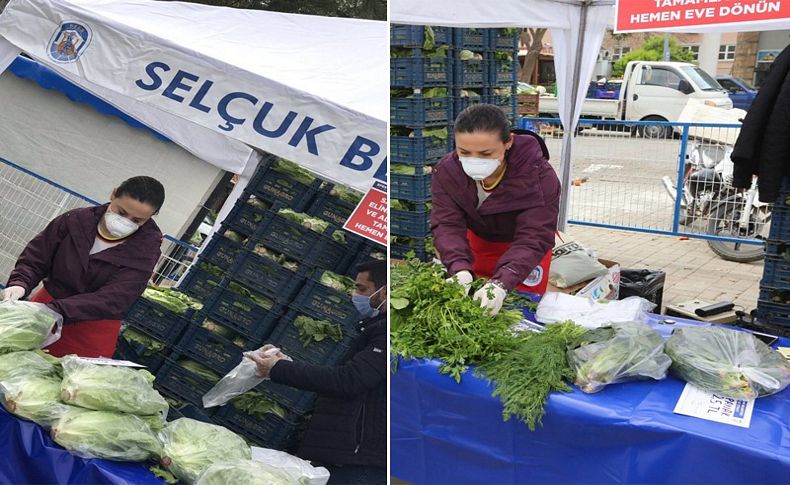 Selçuk'ta halk pazarı kurulmasına karar verildi! Başkan Sengel tezgah başında!