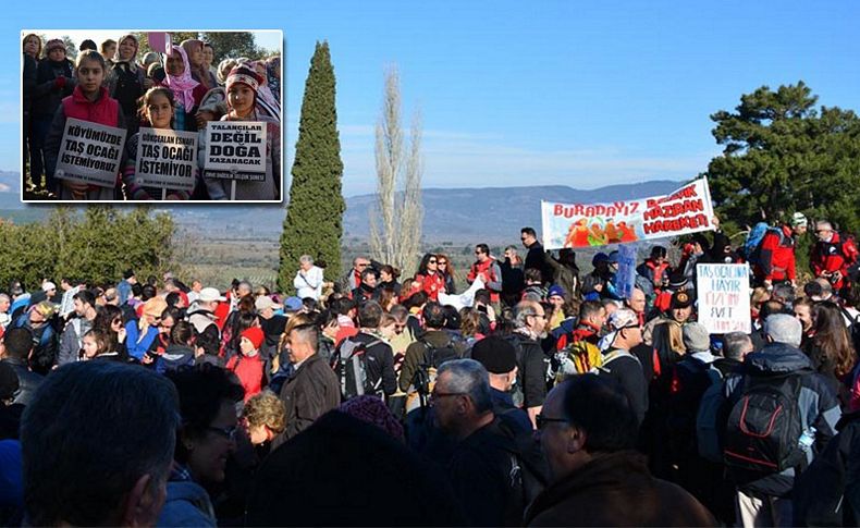 Selçuk'taki taş ocağına ikinci fren