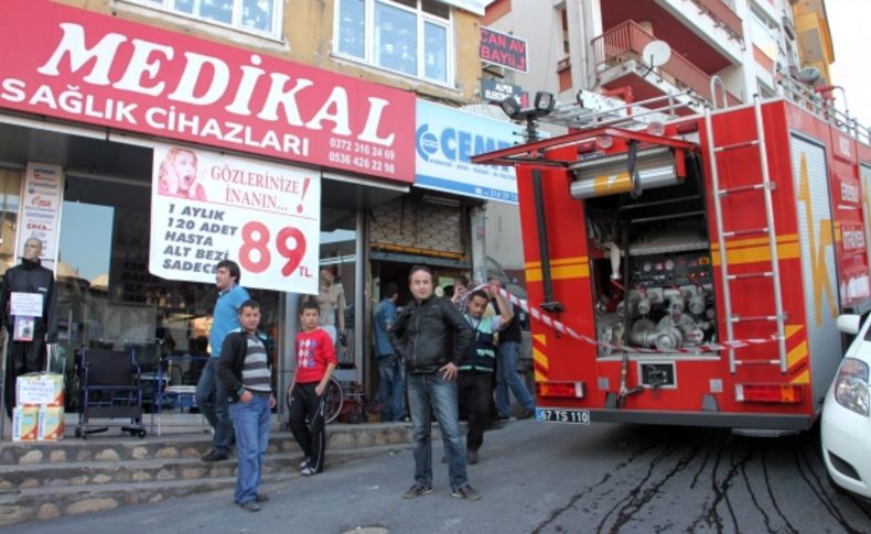 Sigara izmariti yangına neden oldu