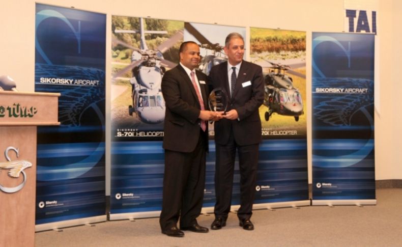 Sikorsky’den TAI’ye 'altın tedarikçi' ödülü