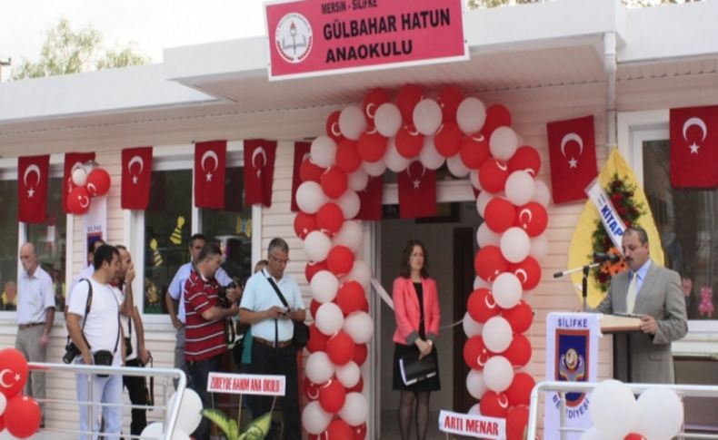 Silifke Belediyesi'nin yaptırdığı anaokulu törenle açıldı