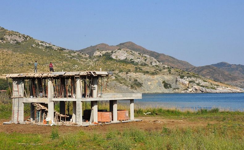 Sit alanına kaçak inşaat