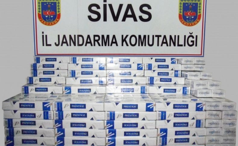 Sivas’ta kaçak sigara operasyonu