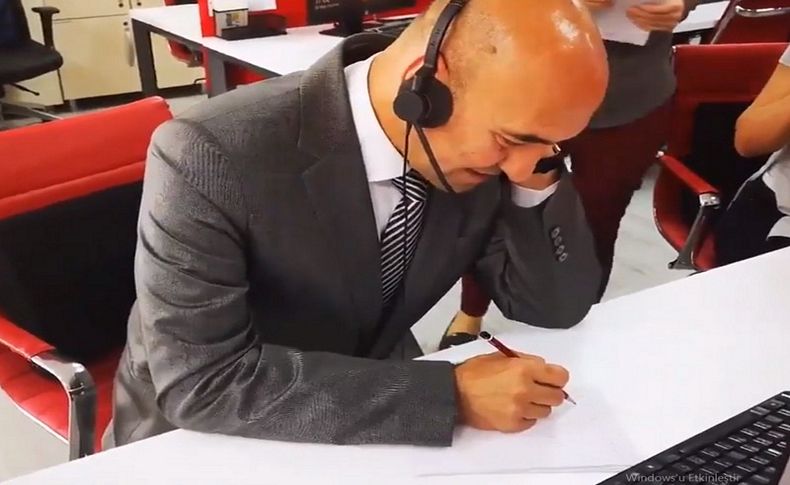 Başkan Soyer HİM'de telefonun başına geçti