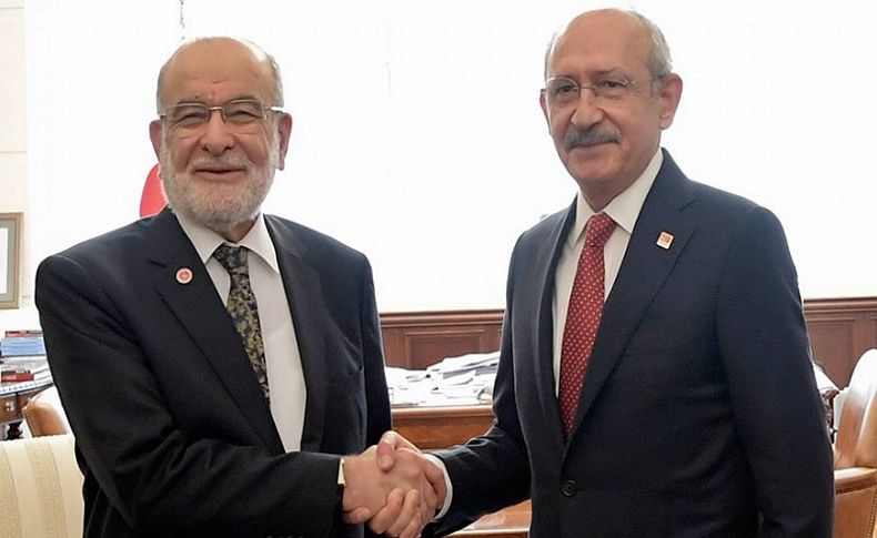 SP lideri Karamollaoğlu CHP Genel Merkezi’nde