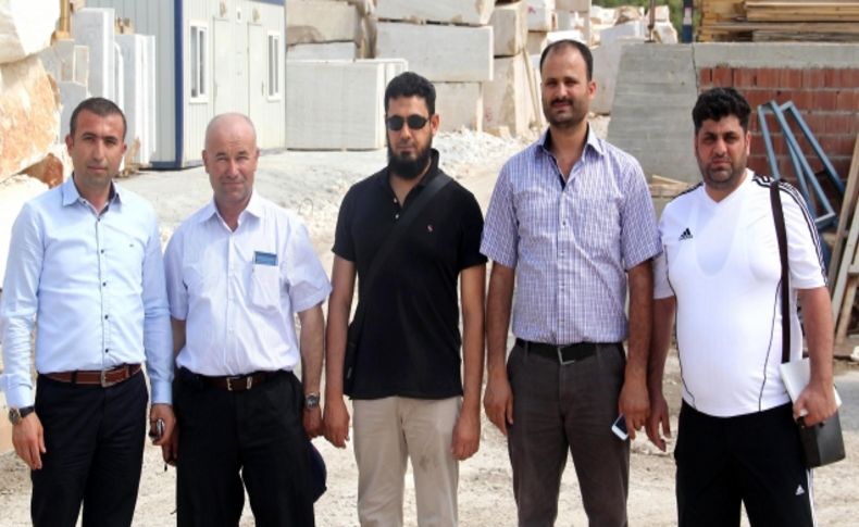 Suudi Arabistan'dan işadamları Muğla'da mermer fabrikaları gezdi