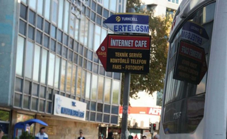 Basmane'deki o tabela söküldü