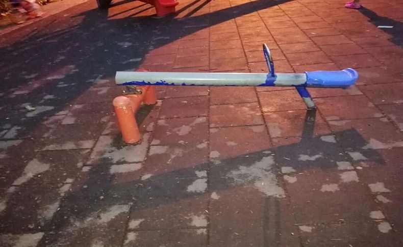Tahterevallinin yarısını çaldılar