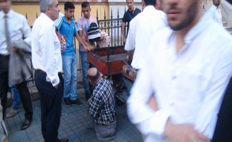 Taksim’de bedensel engelli şahıstan ABD protestosu
