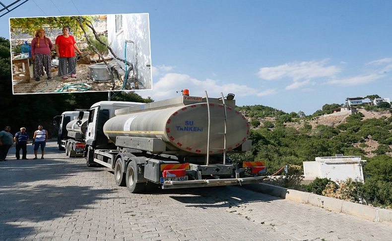 Tankerlerle gelecek suyun yolunu dört gözle bekliyorlar