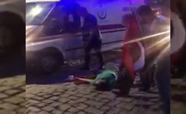Tarihi mitingin ardından skandal görüntü; 112 ekibi baktı geçti
