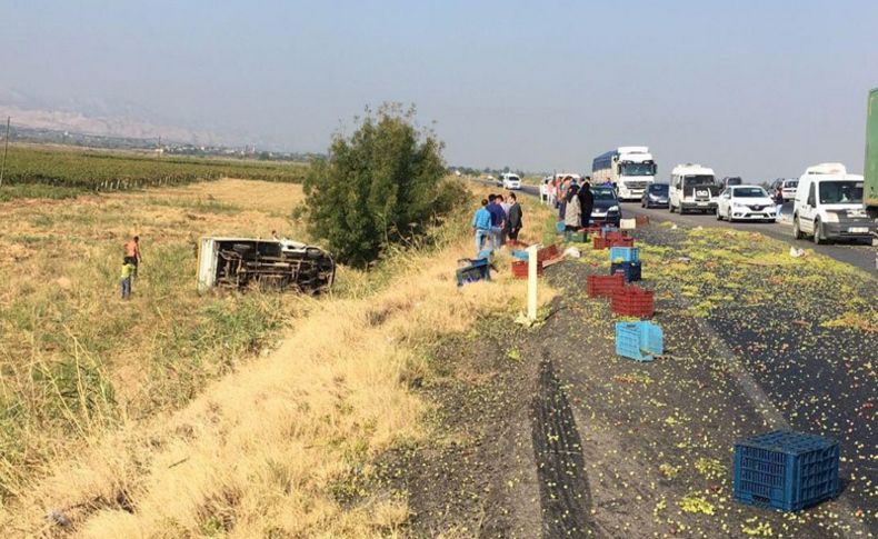 Tarım işçilerini taşıyan kamyonet devrildi: 1 ölü, 6 yaralı