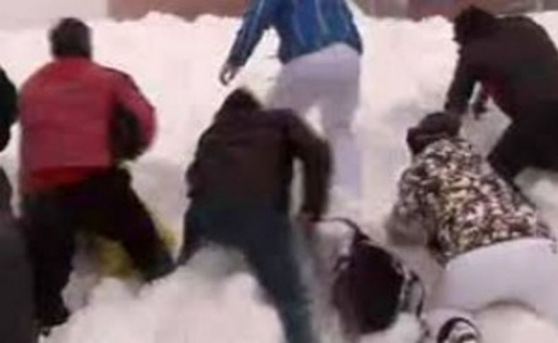 Kartepe'de kar faciası