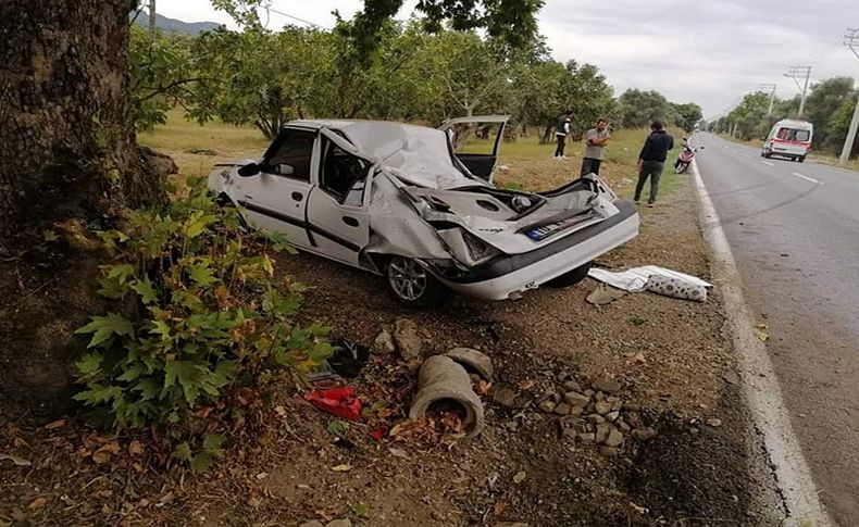 Tire'de trafik kazası: 1 yaralı