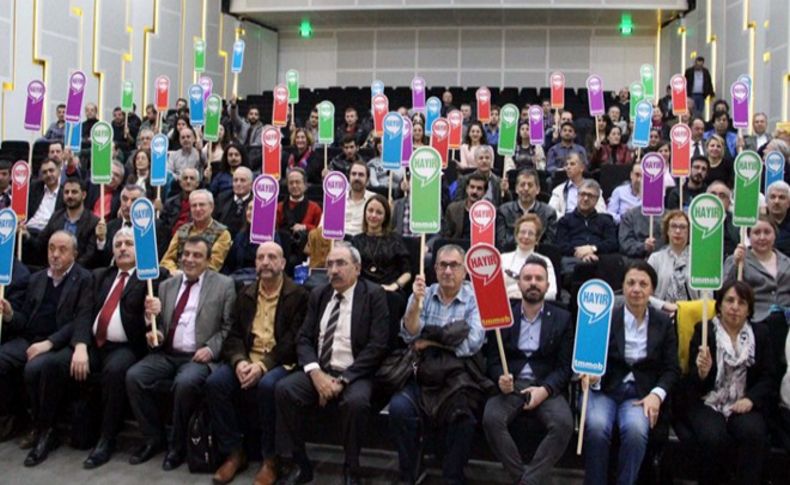TMMOB'dan 'hayır' çağrısı